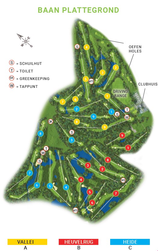 Plattegrond Golfclub Anderstein